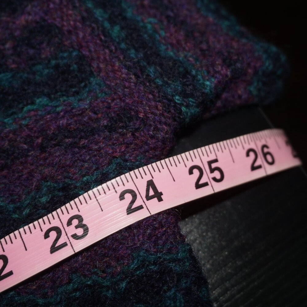 Vintage 90s Oversized Shetland Wool Boyfriend Sweater XL - Picture 4 of 6